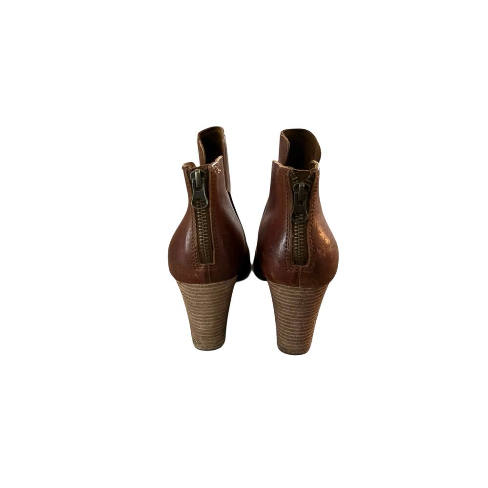 Brown Leather Ankle Boots - Picture 5 of 10
